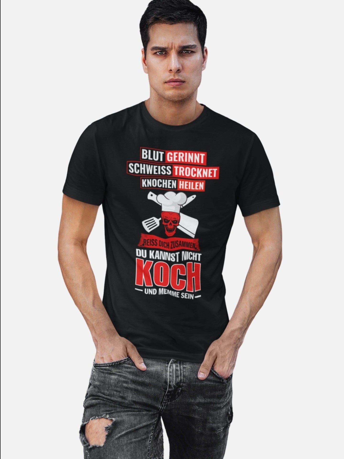 BLUT GERINNT, SCHWEISS TROCKNET - Unisex Premium Shirt