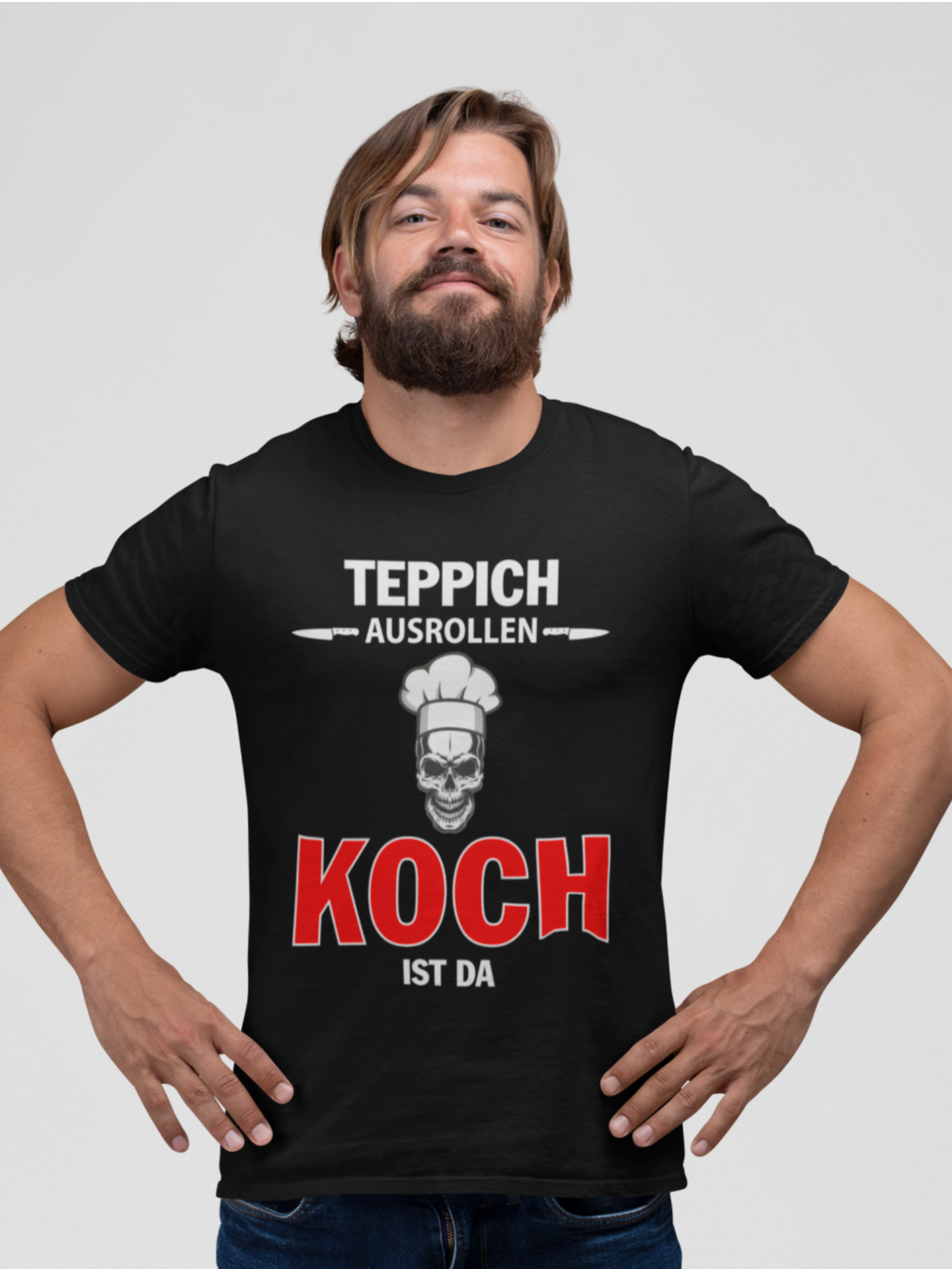 TEPPICH AUSROLLEN - KOCH IST DA - Unisex Premium Shirt