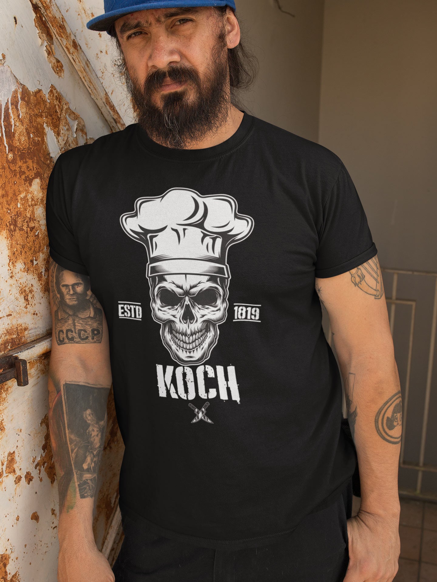 Totenkopf-Koch-Shirt - Unisex Premium Shirt